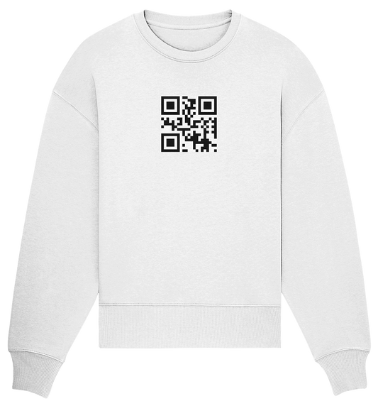 QR Code Organic Oversize Sweatshirt Inversé
