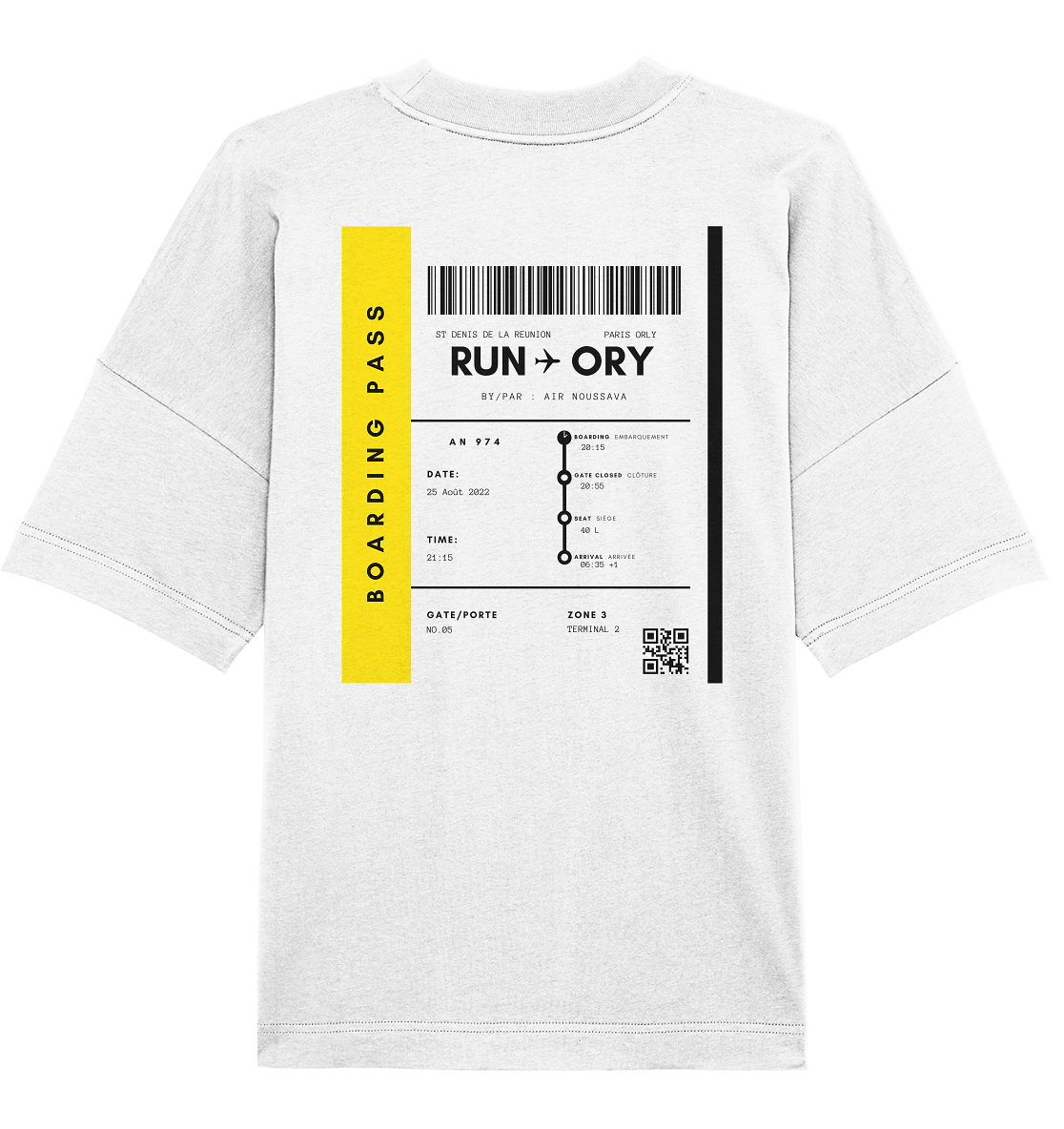 Boarding pass Summer '22 - Organic Oversize Shirt