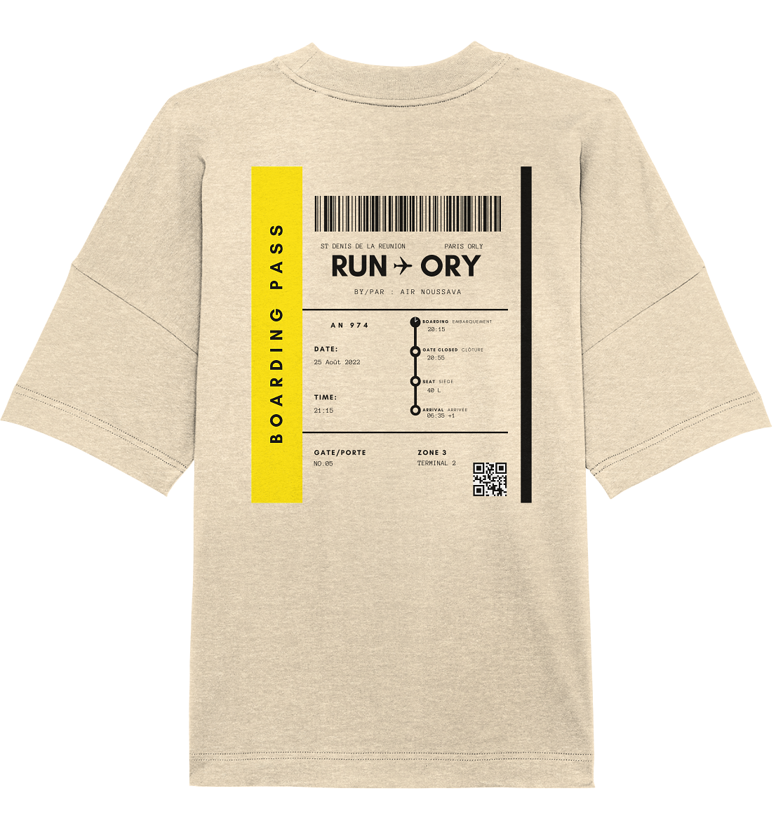 Boarding pass Summer '22 - Organic Oversize Shirt